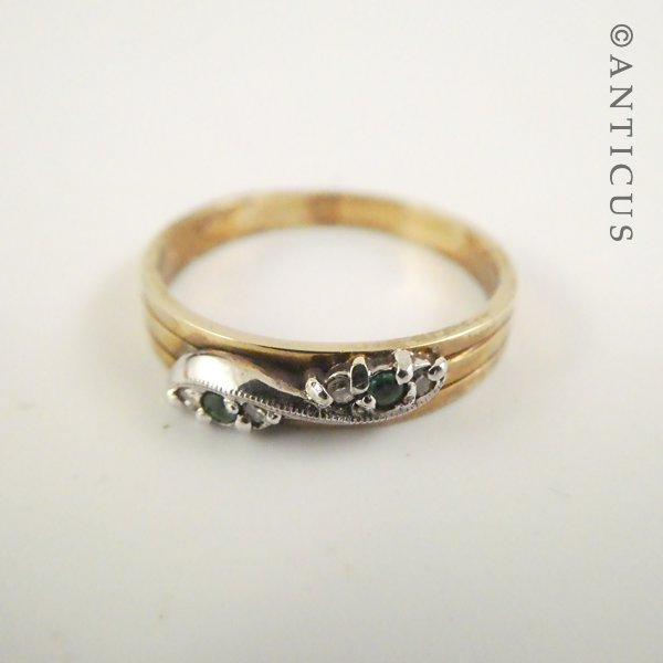 Gold, Diamond and Emerald Ring.