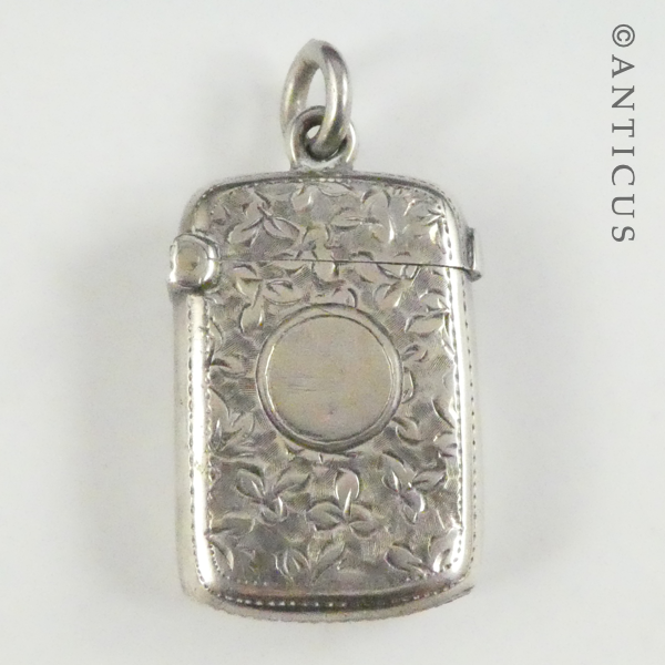 Sterling Silver Antique Match Case.