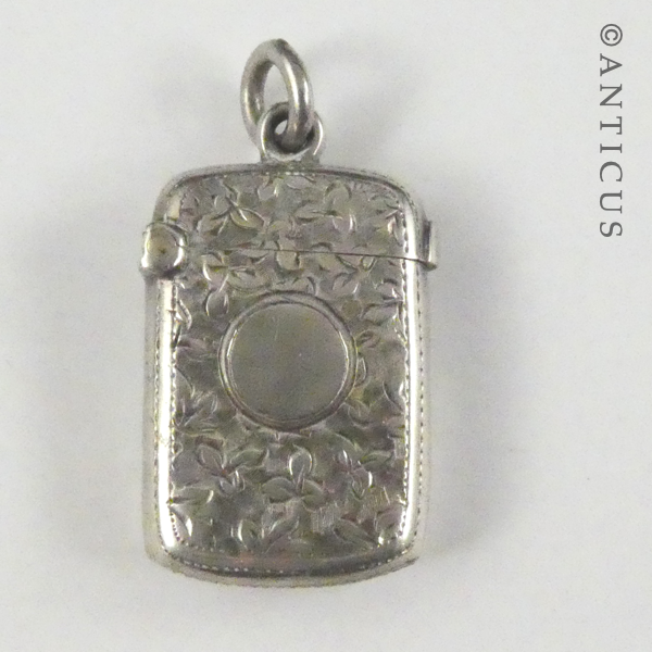 Sterling Silver Antique Match Case.
