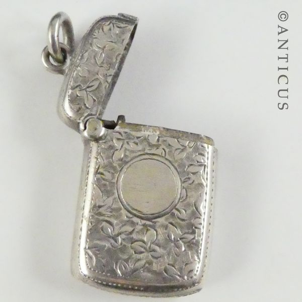 Sterling Silver Antique Match Case.