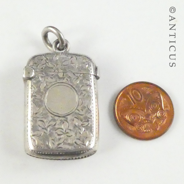 Sterling Silver Antique Match Case.