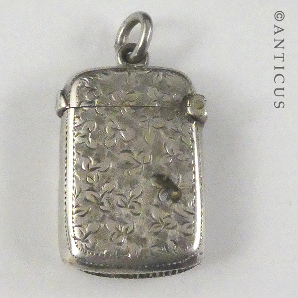Sterling Silver Antique Match Case.