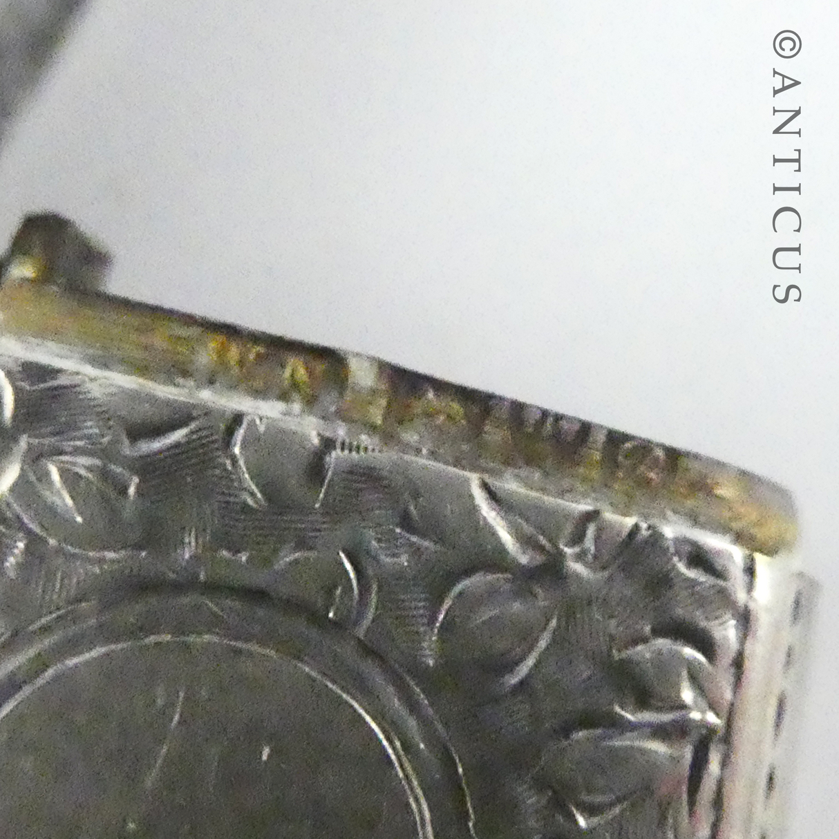 Sterling Silver Antique Match Case.