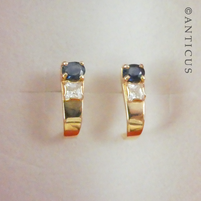 14ct Gold Earrings with Gemstones.