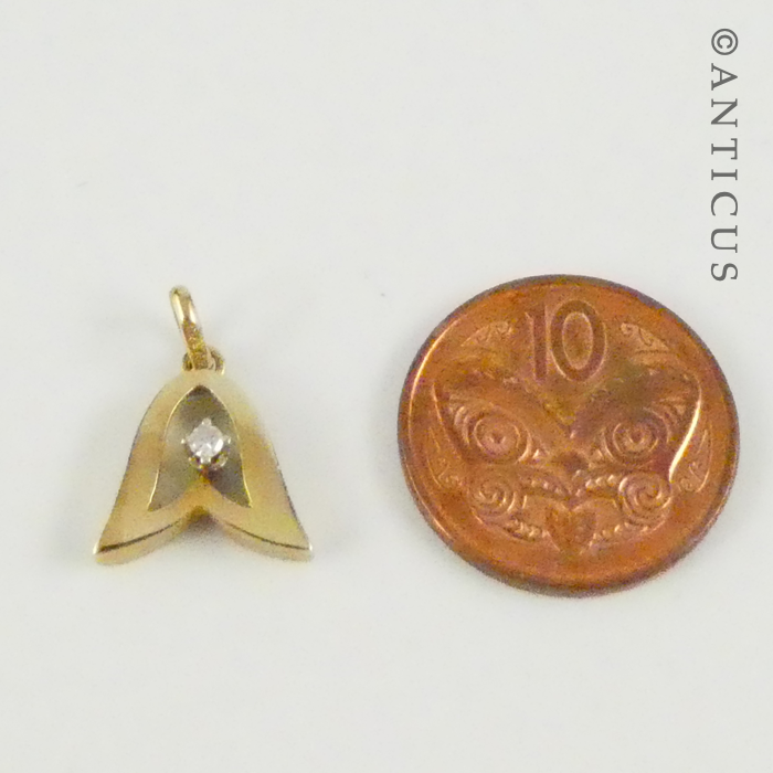 Gold and Diamond Pendant.