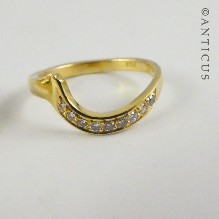 18ct Gold and Diamonds 3-Piece Ring Set.