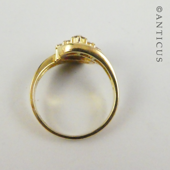 18ct Gold and Diamonds 3-Piece Ring Set.