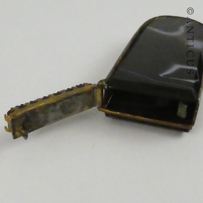 Vesta Case, with Agate and Brass.