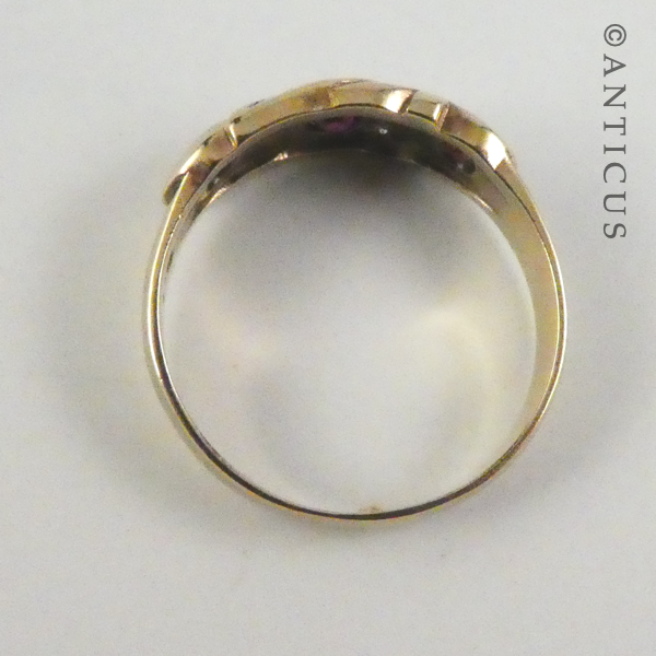 Gold, Diamond and Ruby Ring