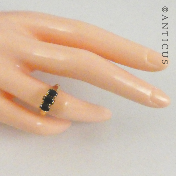 Gold and Sapphire Bridge Ring.