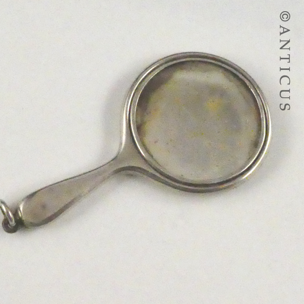 Minature Sterling Silver Hand Mirror