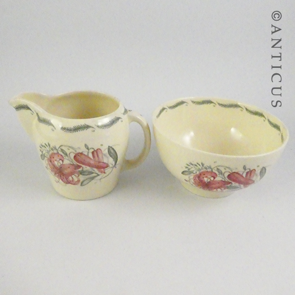 Susie Cooper Creamer and Sugar.