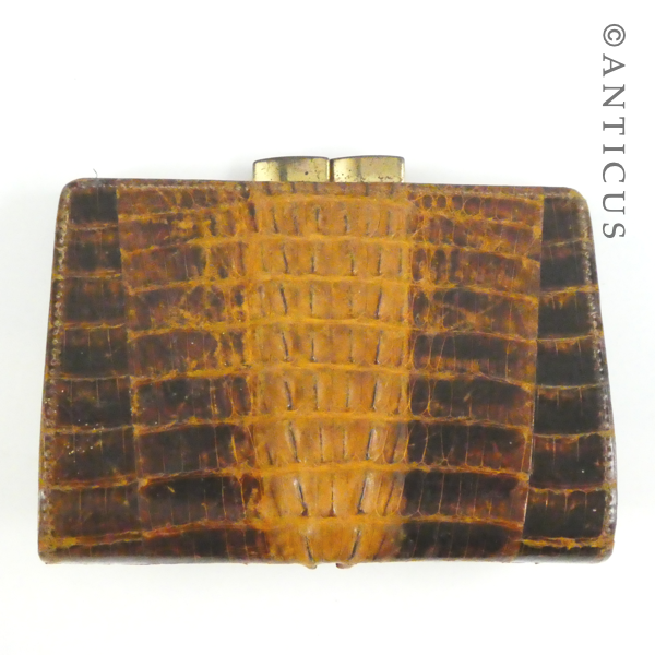 Vintage Crocodile Skin Purse.
