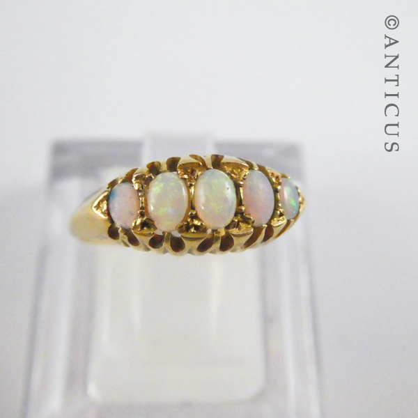 Antique Ring, 18ct Gold and Opals.