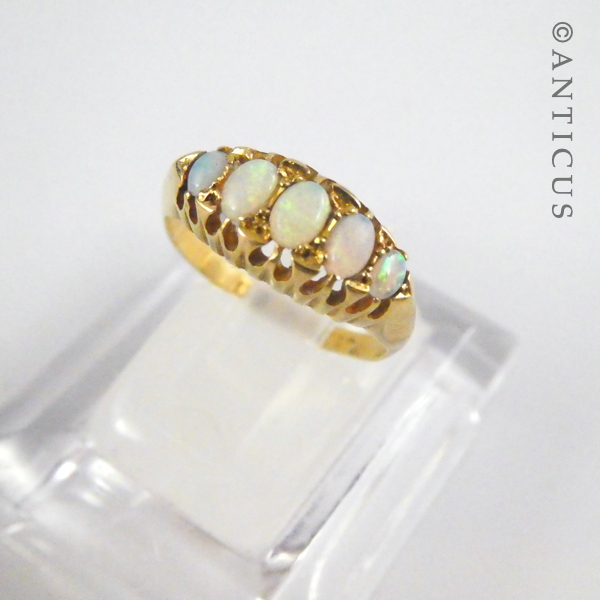 Antique Ring, 18ct Gold and Opals.