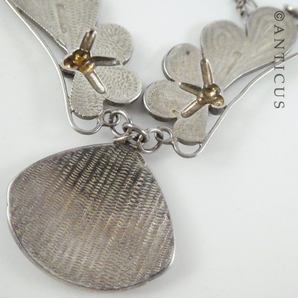 Art Nouveau Style Necklace & Earrings.