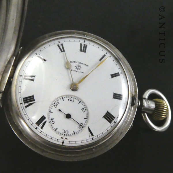 Silver Rotherhams Pocket Watch.