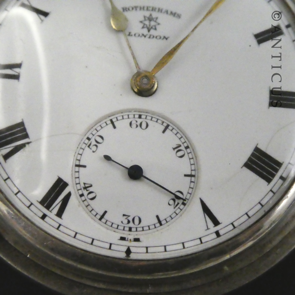 Silver Rotherhams Pocket Watch.