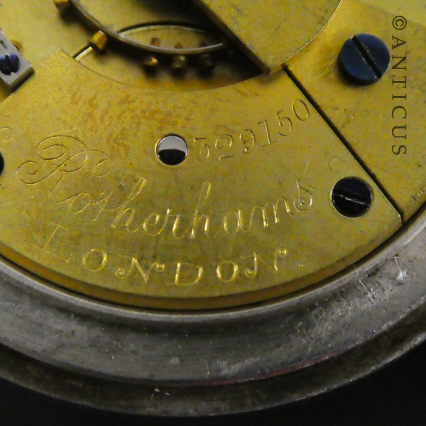 Silver Rotherhams Pocket Watch.