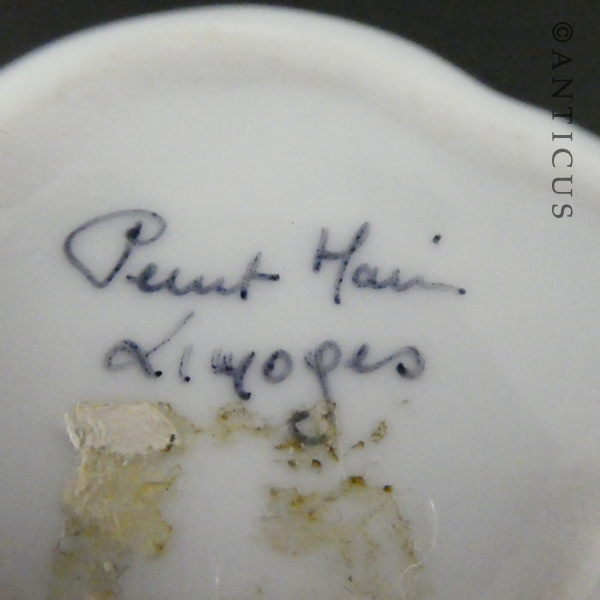 Pretty Limoges Pill Box, Hand Signed.