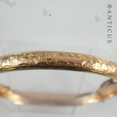 Antique Rose Gold Snap Bangle.