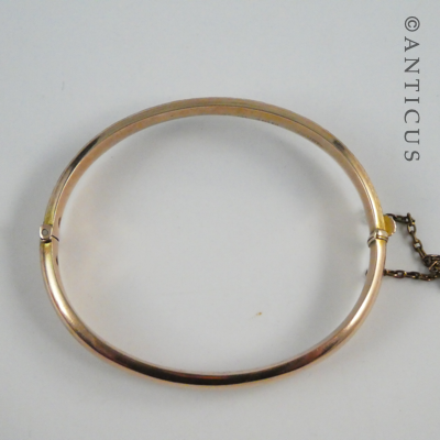 Antique Rose Gold Snap Bangle.