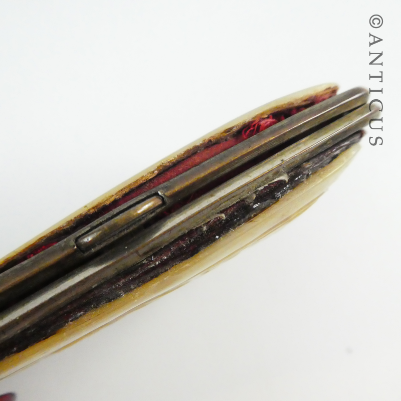 Carved Mother of Pearl Antique Purse.