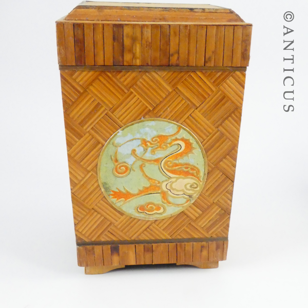 Japanese Vintage Deco Tea Caddy.