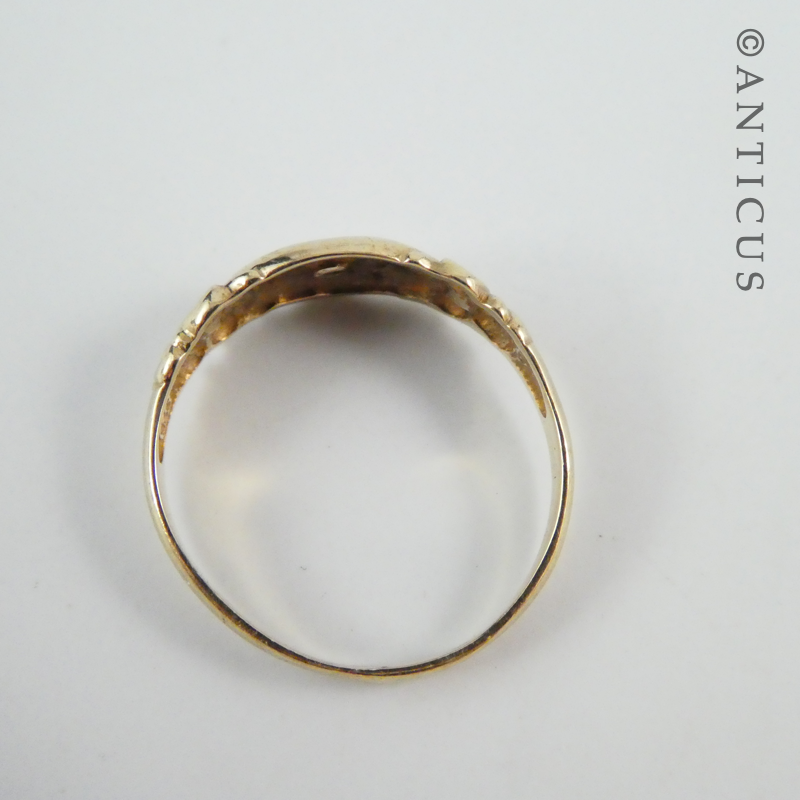 Victorian-Style Gold and Diamond Ring.