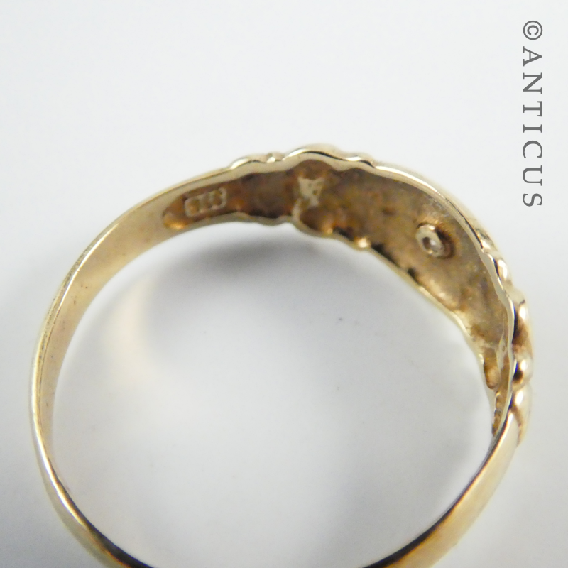 Victorian-Style Gold and Diamond Ring.