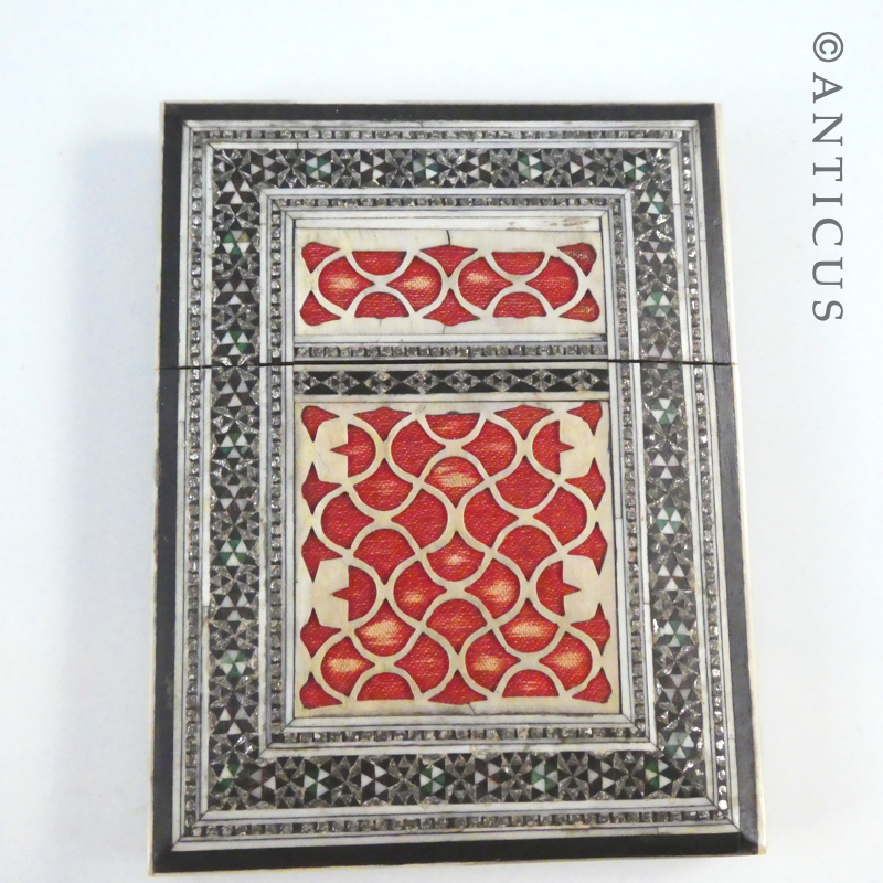 Vintage Sadeli Anglo-Indian Card Case.