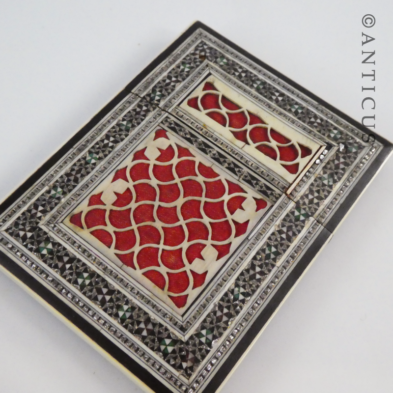 Vintage Sadeli Anglo-Indian Card Case.