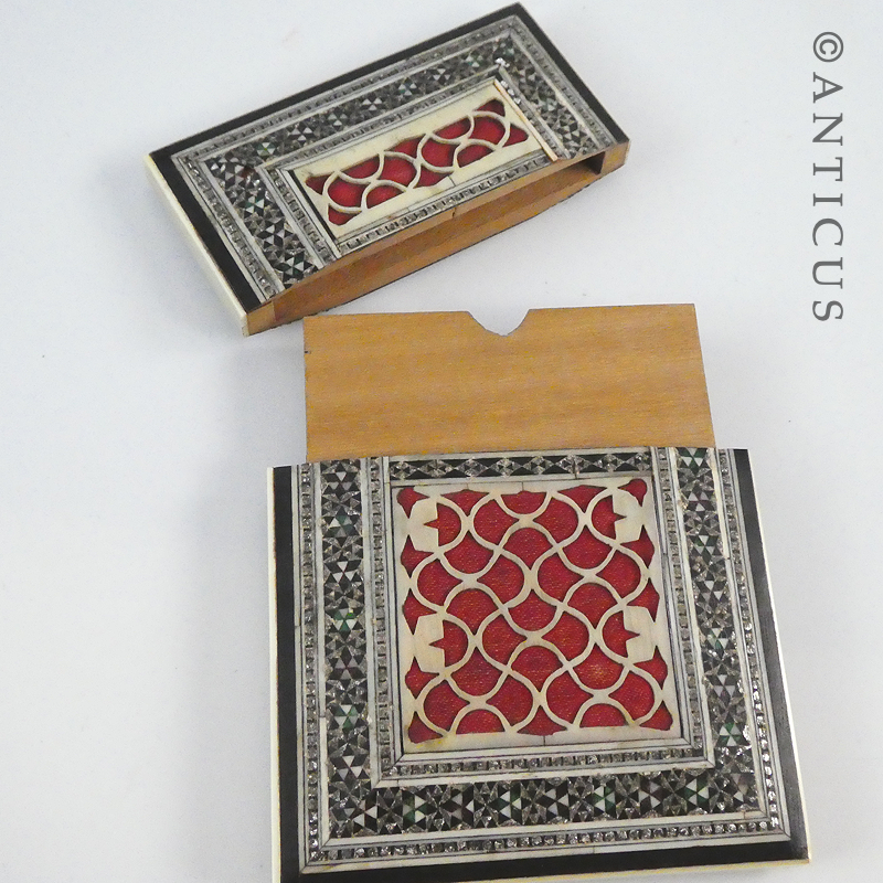 Vintage Sadeli Anglo-Indian Card Case.
