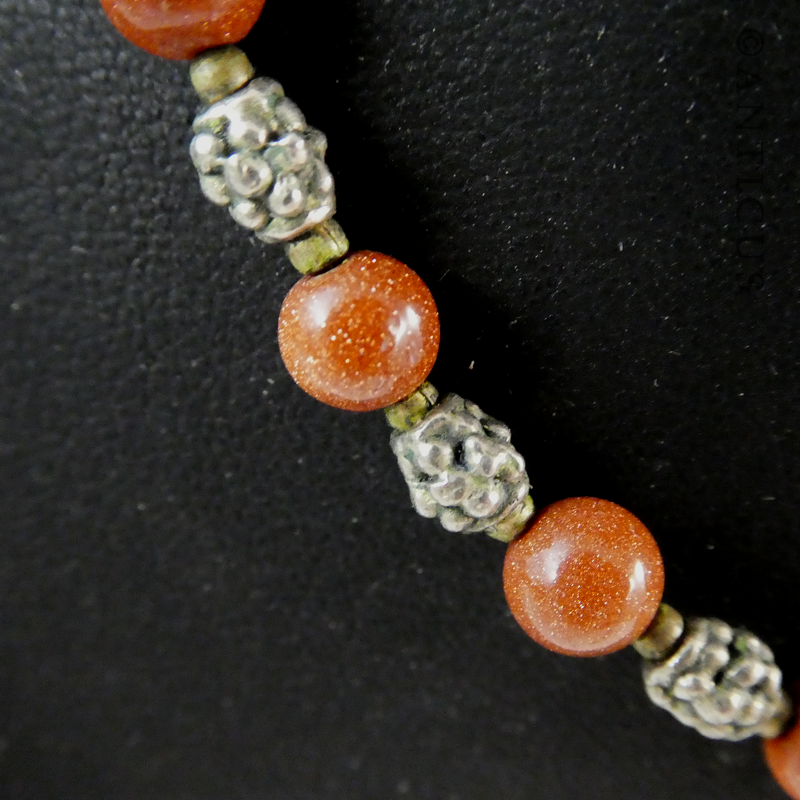 Sunstone Necklace and Matching Earrings.
