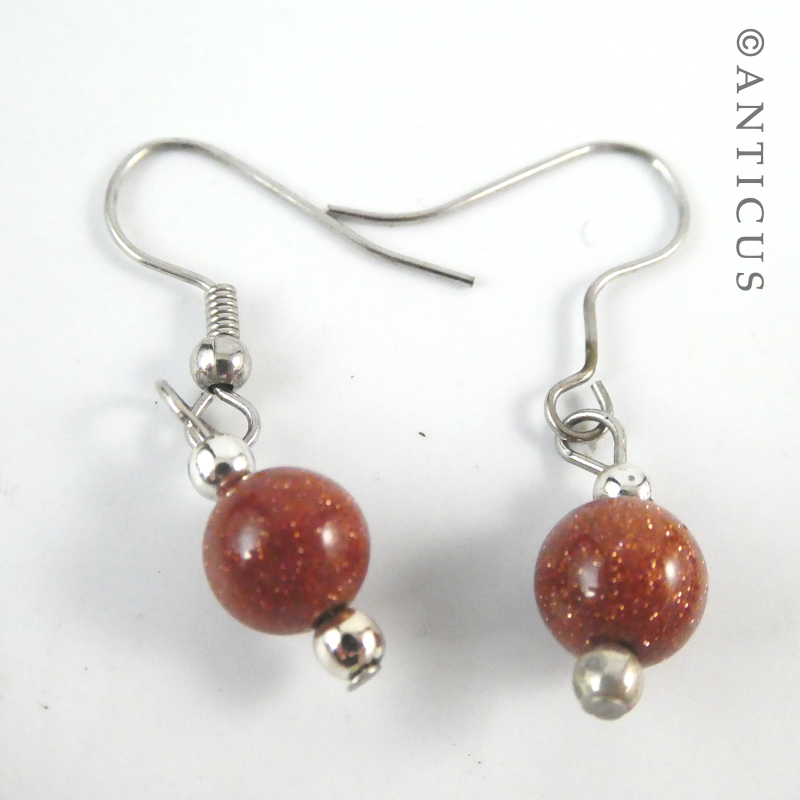 Sunstone Necklace and Matching Earrings.