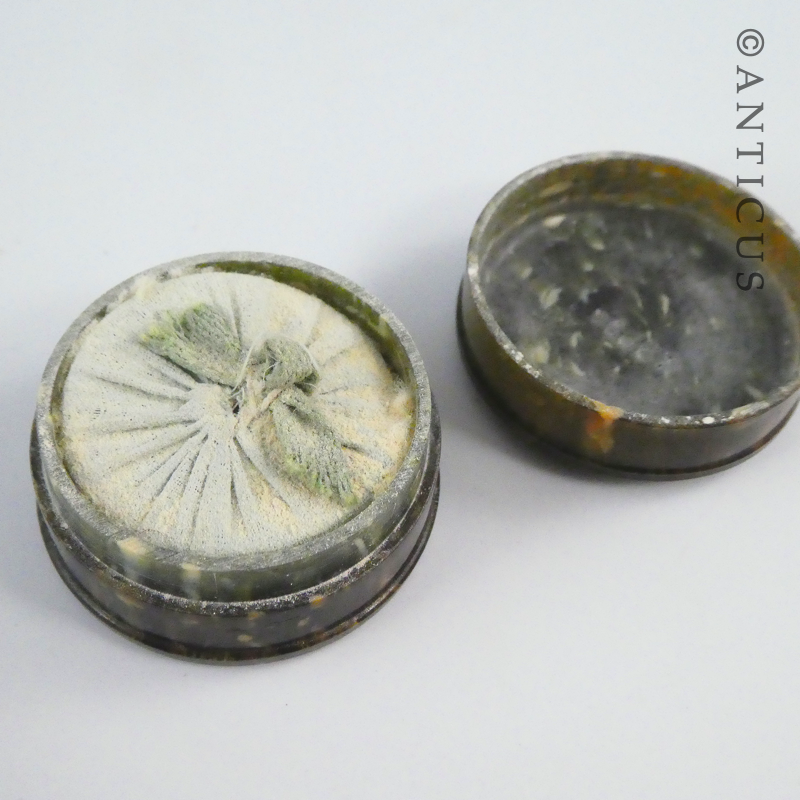Uusual Small Antique Powder Compact.