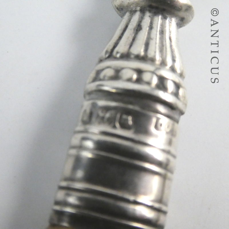 Antique Silver and Mother of Pearl Butter Knife.