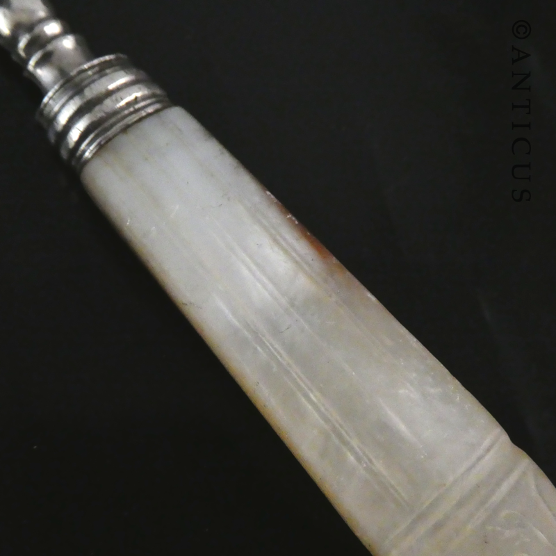 Antique Silver and Pearl Butter Knife.