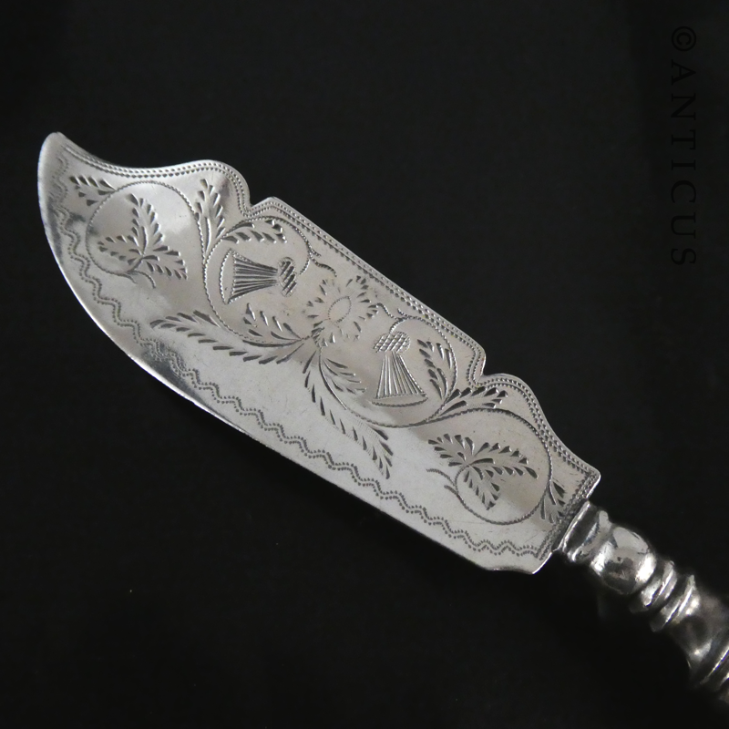 Antique Silver and Pearl Butter Knife.