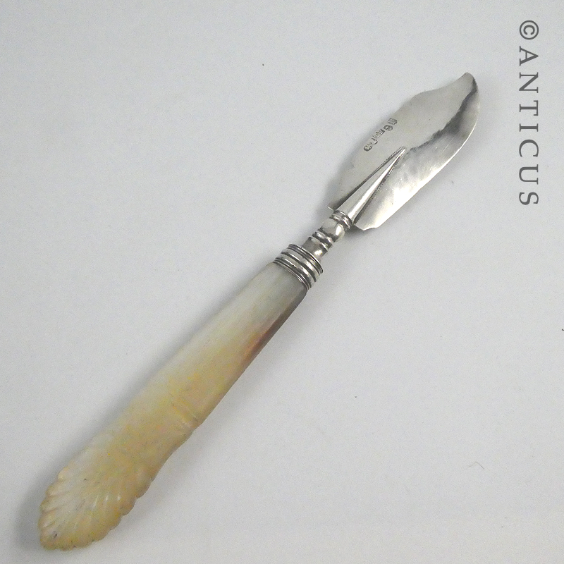 Antique Silver and Pearl Butter Knife.