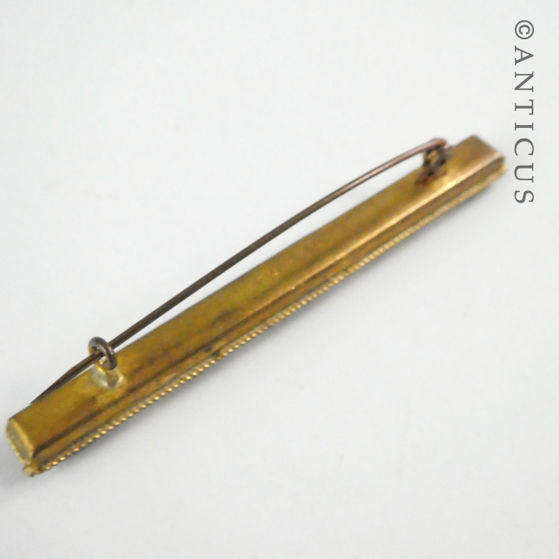 Micro Mosaic Bar Brooch, Italian.