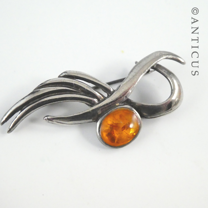 Vintage Amber Brooch.
