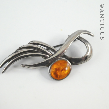 Vintage Amber Brooch.