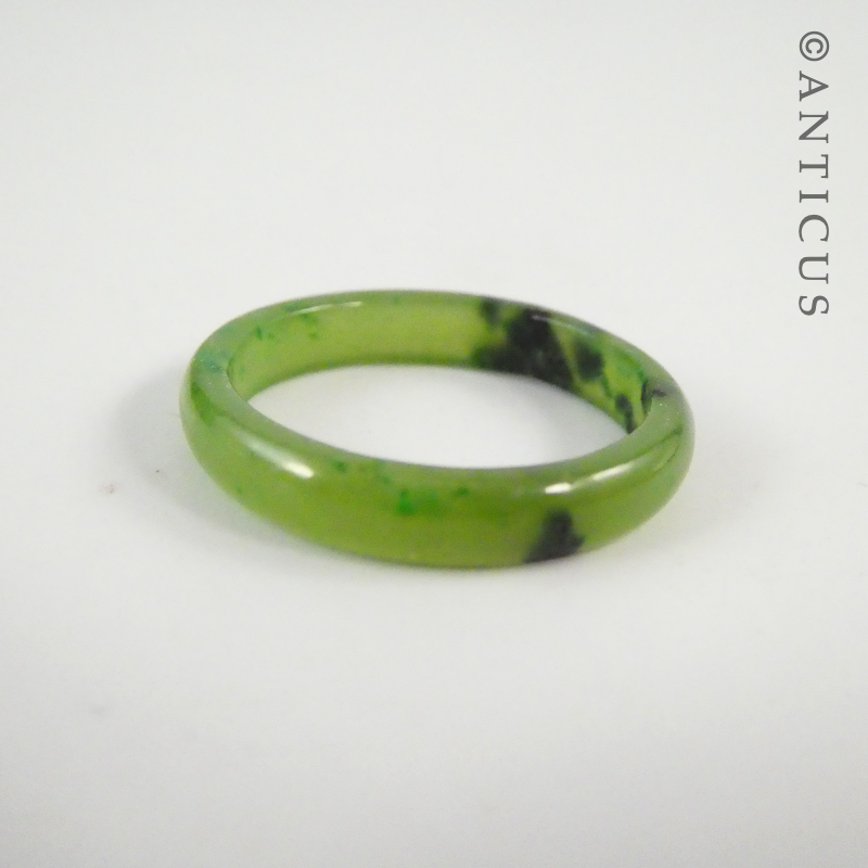 Greenstone Jade Ring.