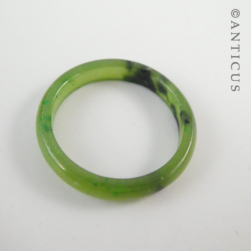 Greenstone Jade Ring.