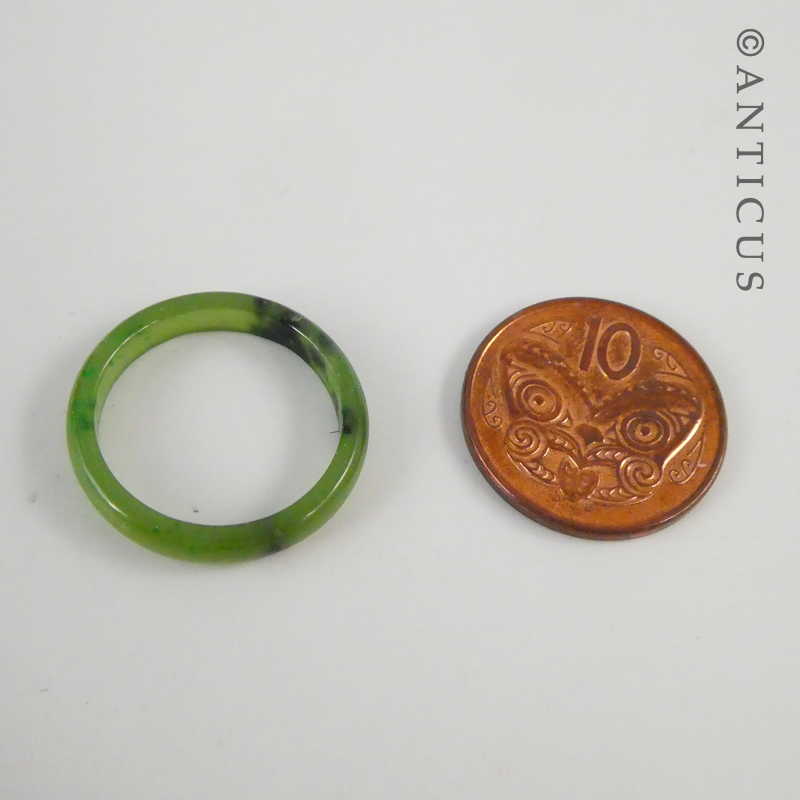 Greenstone Jade Ring.