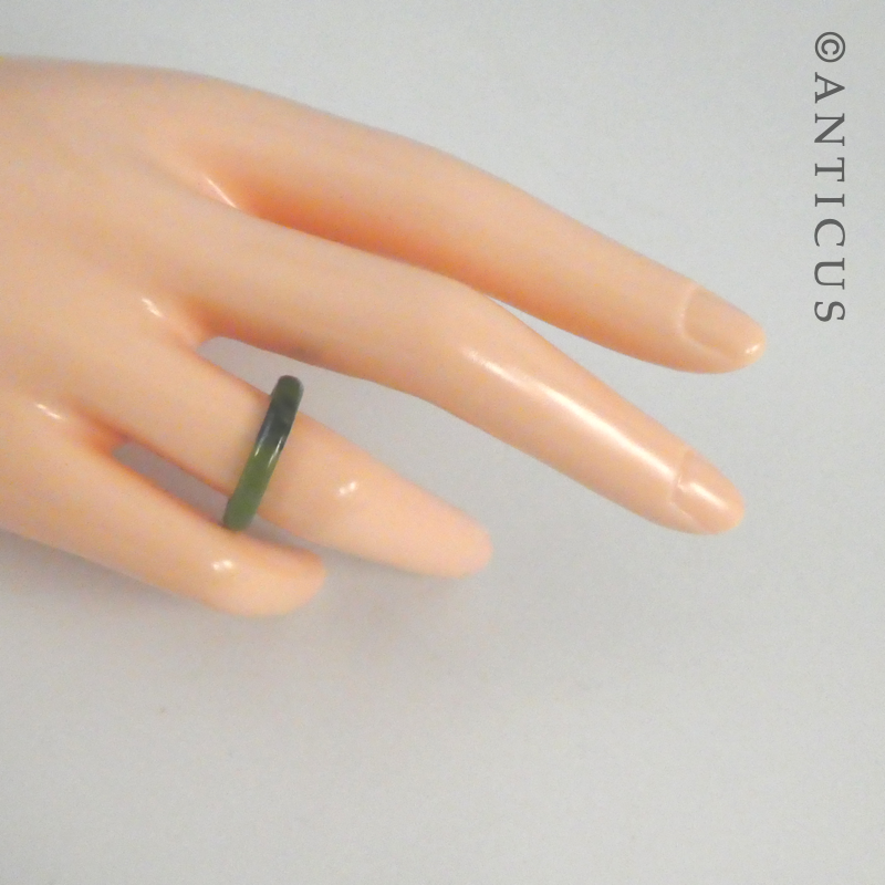 Greenstone Jade Ring.