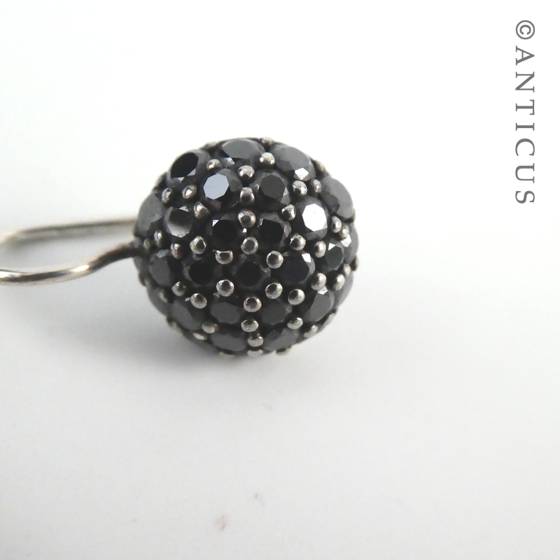 Black and Silver Sabo Earrings