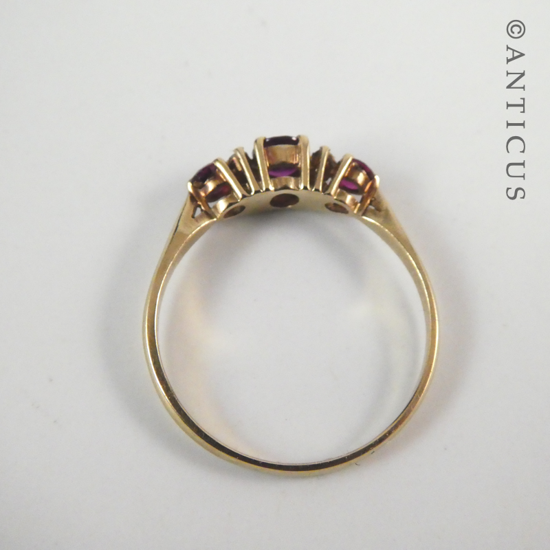Vintage Gold, Ruby and Diamond Ring.