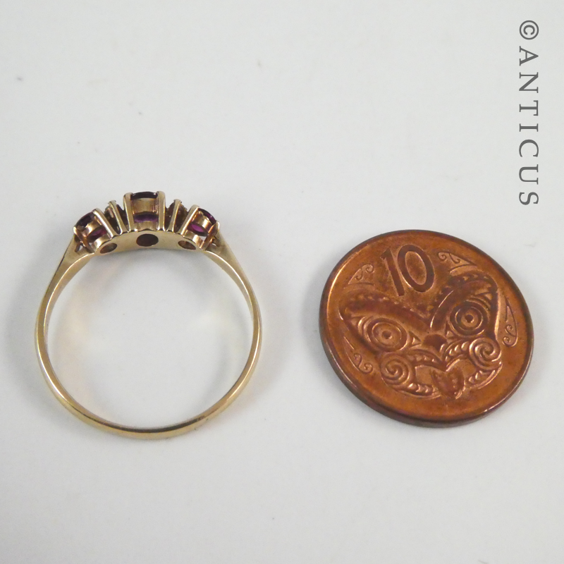 Vintage Gold, Ruby and Diamond Ring.